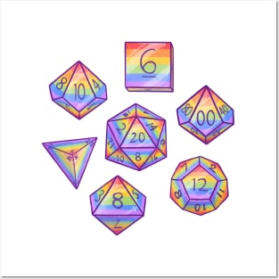 Gay Pride Dice Set Posters and Art